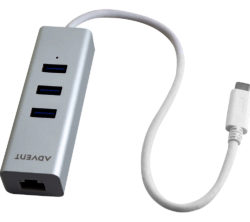 ADVENT  ATYC3HB16 USB Type C to USB 3.0 3-port Hub